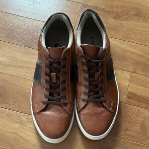 Aldo Brown Leather Men's Sneakers